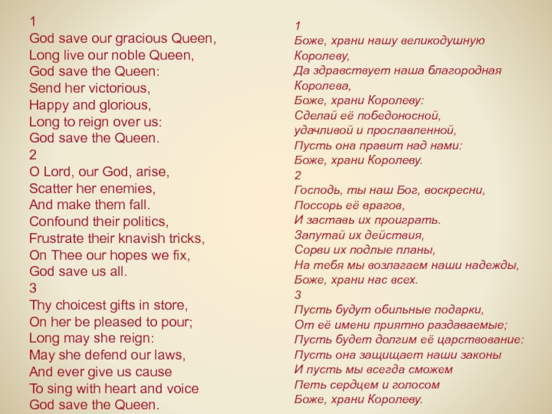 Перевод песни gods. Гимн Великобритании. Гимн Англии текст. Слова гимна Великобритании. Текст гимна Великобритании на английском языке.