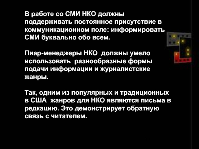 Постоянное наличие. Пиар в НКО. НКО И СМИ. Некоммерческие СМИ это.