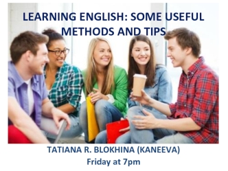 Learning english: some useful methods and tips