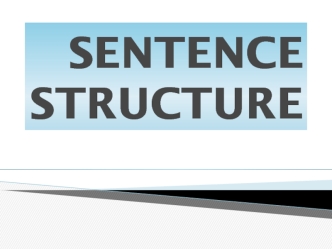 Sentence structure