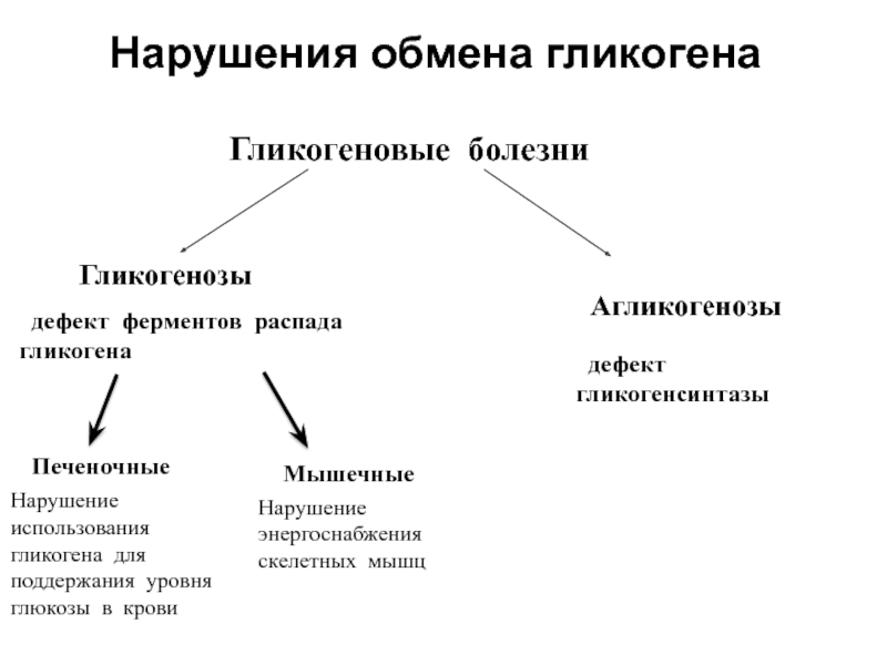 Нарушение использования. Нарушение обмена гликогена. Болезни гликогена классификация. Патологии обмена гликогена. Патология обмена гликогена. Гликогенозы и агликогенозы..