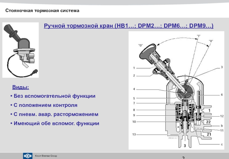 Кран ручника схема камаз