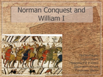 Norman Conquest and William I