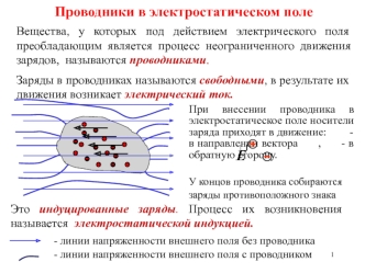 Проводники в электростатическом поле