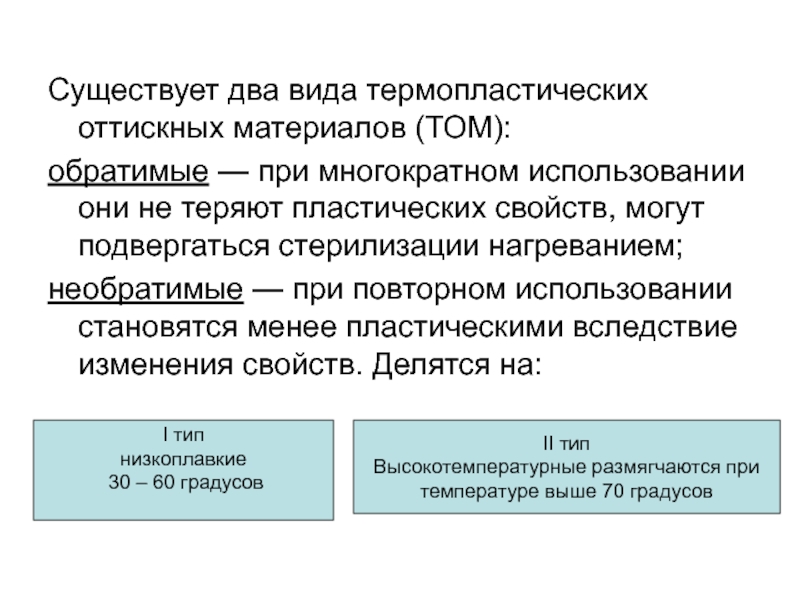 Термопластические оттискные материалы презентация