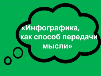 Инфографика, как способ передачи мысли