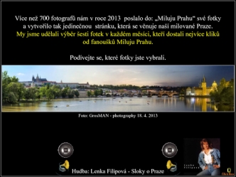 Moje rodné město Praha