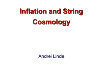 Inflation and string cosmology