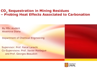 CО2 sequestration in mining residues – probing heat effects associated to carbonation