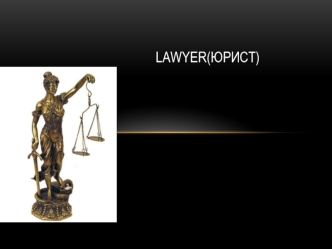 Lawyer. General characteristic of the profession