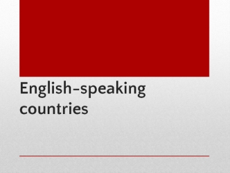 English-speaking countries