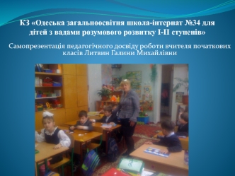 Портфолио педагогічного досвіду роботи вчителя початкових класів Литвин Галини Михайлівни