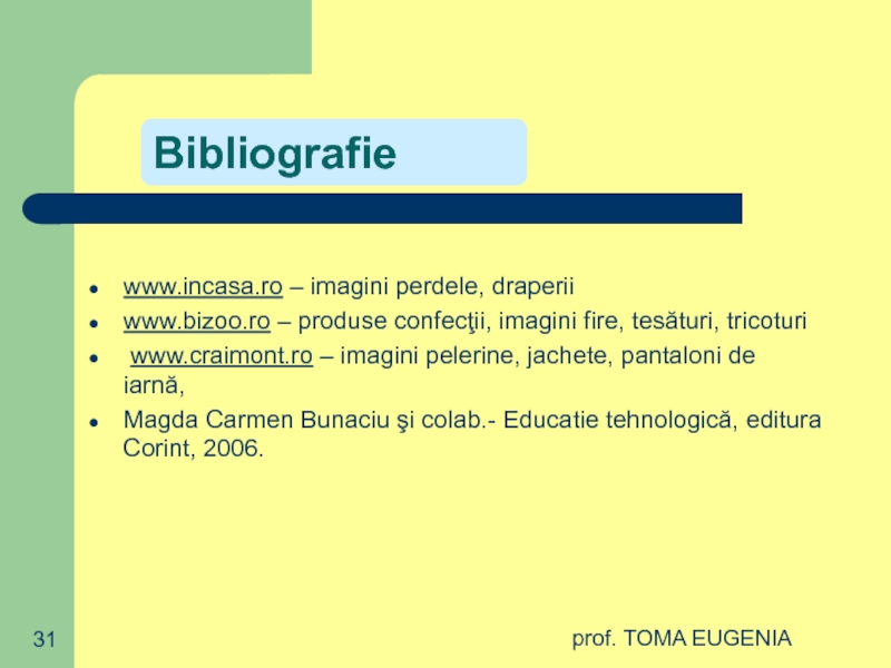prof. TOMA EUGENIA