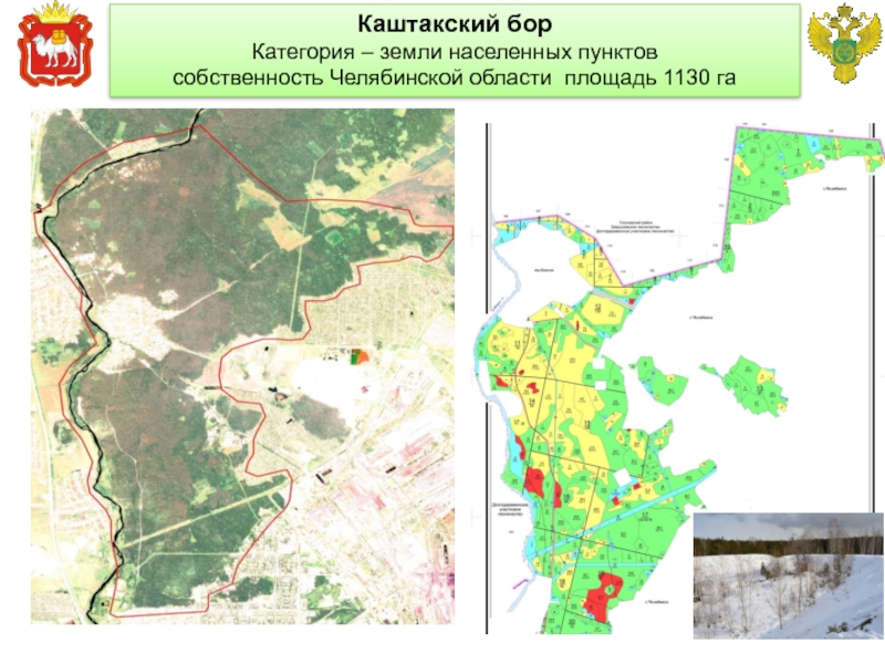 Каштакский бор карта