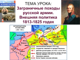 Заграничные походы русской армии. Внешняя политика в 1813— 1825 годах