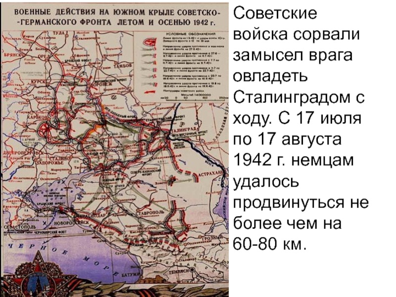 Боевые действия весной летом 1942 г презентация