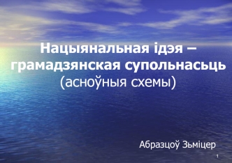 Нацыянальная ідэя – грамадзянская супольнасьць