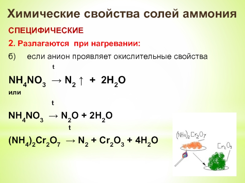 Nh3 no овр. Nh3 реакция разложения. Химические свойства. Химические свойства солей. Nh4no2 разложение.