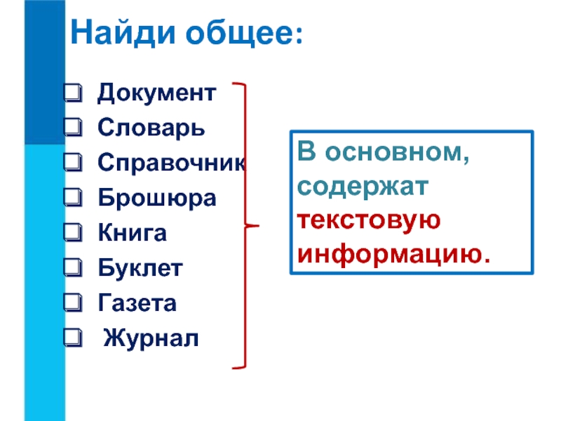 Текстовые документы и технологии их создания презентация