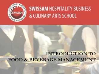 Introduction to food & beverage service. Sectors of the Food Service Industry