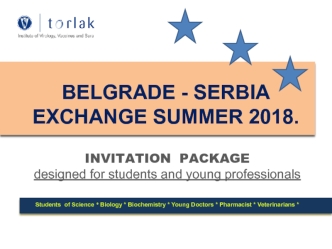 Belgrade - Serbia exchange summer 2018