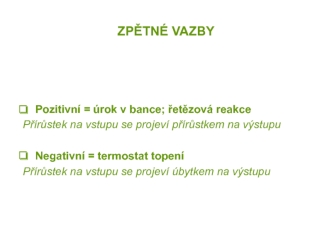 Zpětné vazby