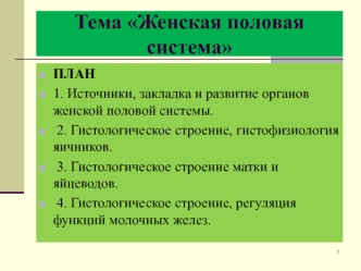 Женская половая система