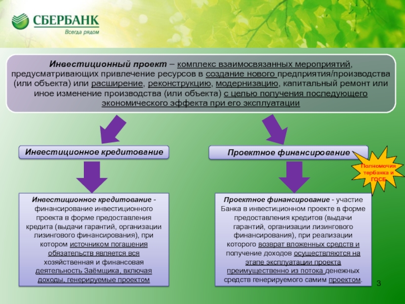 Финансирование в проекте