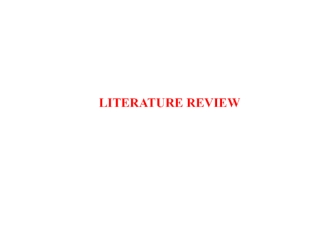 Literature review