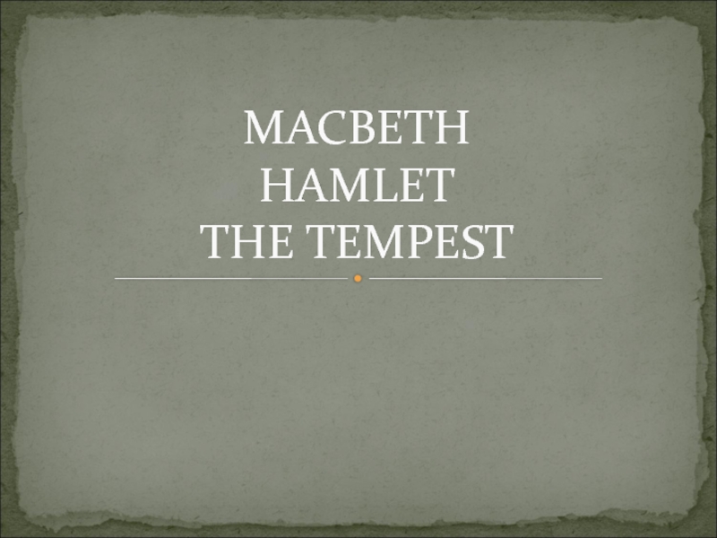 Реферат: Show How Lady Macbeth And Macbeth
