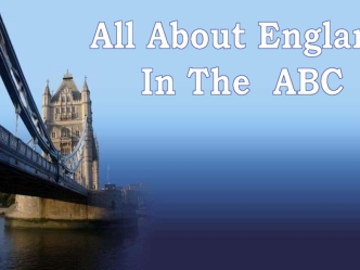 All about england in the ABC