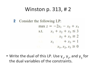 HW #9 Problems