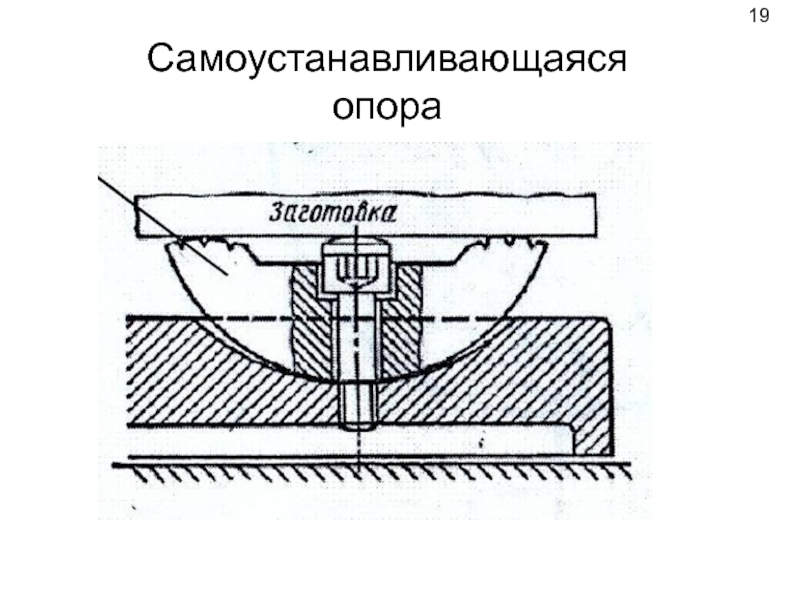 Опора самоустанавливающаяся чертеж