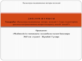 Арасында контрацепцияның ақпараттандырылу деңгейі қандай?