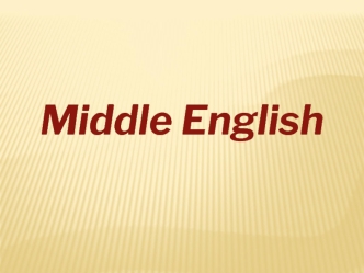 Middle English