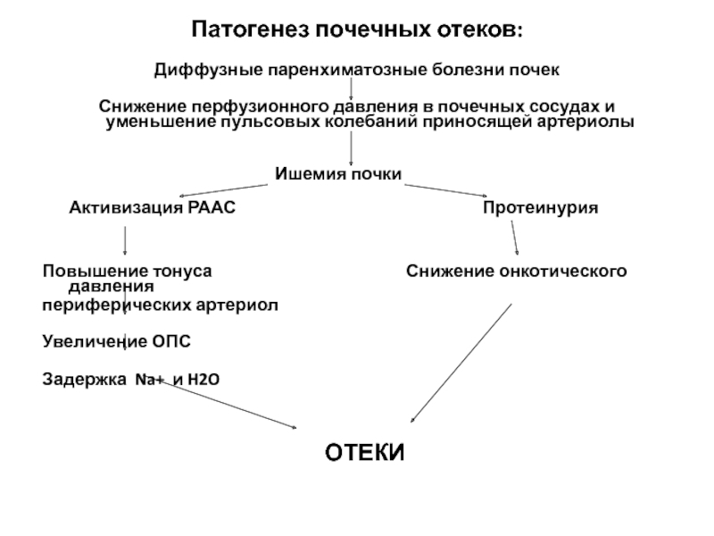 Схема патогенеза опухоли