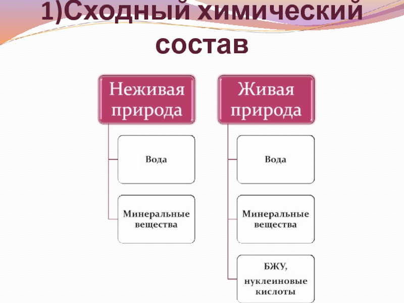 Критерии живого. Сходный химический состав. Категории живых систем. Роль воды в неживой природе. Критерии жизни химический состав.