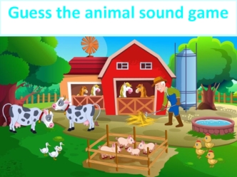 Guess the animal sound game