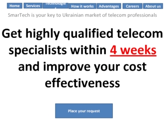 Get highly qualifed telecom specialists within 4 weeks and improve your cost effectiveness