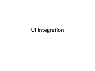 UI Integration