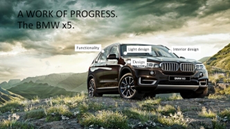 A work of progress. The BMW x5