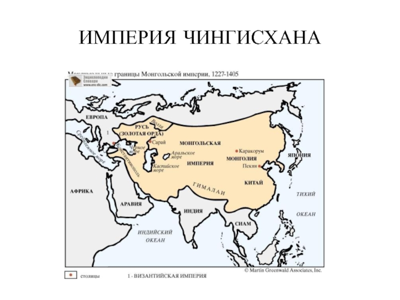 В каком году образовалась империя чингисхана