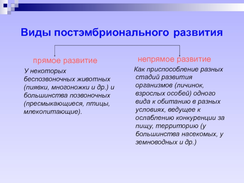 Презентация постэмбриональное развитие 10 класс профильный уровень