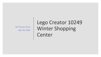 Lego Creator 10249 Winter Shopping Center