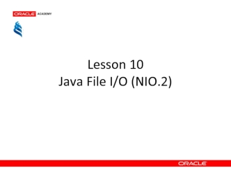 Java File IO. (Lesson 10)