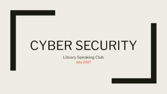 Cyber security