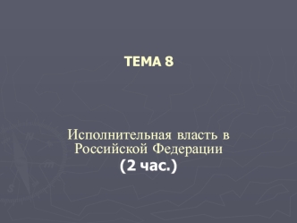 Исполнительная власть в Российской Федерации