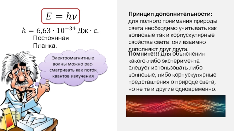 Принцип дополнительности бора презентация