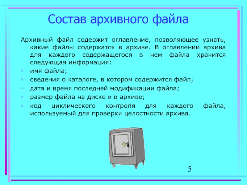 Архив информации