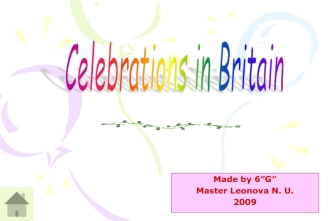 Celebrations sn Britain